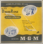 Disco em goma - laca 33 1/3 RPM - 10" - David Rose - A música de George Gershulin - possui riscos e necessita limpeza
