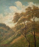 LUCILIO DE ALBUQUERQUE, Paisagem - óleo sobre tela - 65x54 cm - acie 1922