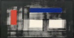 AMILCAR DE CASTRO, Geométrico - acrílica sobre tela - 50x100 cm - acid 1991
