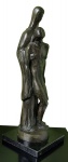 ALFREDO CESCHIATTI, Claridade - Nossa Senhora com cristo nos braços - escultura em bronze - 50x13 cm - Assinada na base (Com selo da Fundição)