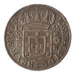 Brasil, 640 Réis, 1755. Prata. AI P237; Lup 1B. Belíssima. Sob-. Ex. Coleção Vila Rica. Estimado R$ 4500,00 - 5500,00