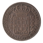 Brasil, 640 Réis, 1786. Prata. AI P339; Lup 1B. MBC+. Ex. Coleção Vila Rica. Estimado R$ 2000,00 - 2500,00