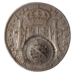 Brasil, 960 Réis, Carimbo de Minas. Prata. AI P451; Levy CM.2.4. Sobre 8 Reales Lima 1799JP Carolus IIII. Belíssima pátina e algum lustre original remanescente. Muito atrativa e muito rara nesse estado. Sob. Ex. Coleção Vila Rica. Estimado R$ 3500,00 - 4200,00