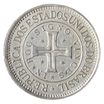 Brasil, 400 Réis, 1900. Prata. AI P677. 4o Centenário do Descobrimento do Brasil. FC. Ex. Coleção Vila Rica. Estimado R$ 1400,00 - 1900,00