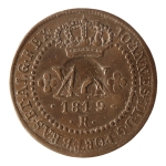 Brasil, XX Réis, 1819R. Cobre. AI C506. Com carimbo de 10 do Pará. Sob. Estimado R$ 200,00 - 250,00
