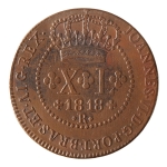 Brasil, XL Réis, 1818R. Cobre. AI C515. Sob. Estimado R$ 450,00 - 550,00