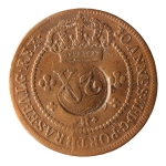 Brasil, XL Réis, 1820R. Cobre. AI C522. Com carimbo geral de 20. MBC. Estimado R$ 200,00 - 250,00