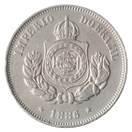 Brasil, 50 Réis, 1886. Cupro-Níquel. AI V025. FC. Estimado R$ 250,00 - 300,00