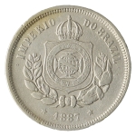 Brasil, 100 Réis, 1887. Cupro-Níquel. AI V029. MBC. Estimado R$ 50,00 - 70,00