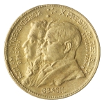 Brasil, 500 Réis, 1922. Bronze-Alumínio. AI V122a. BBASIL - Raro. 1º Centenário da Independência. FC. Estimado R$ 2000,00 - 2400,00