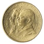 Brasil, 1000 Réis, 1922. Bronze-Alumínio. AI V123. 1º Centenário da Independência. FC. Estimado R$ 100,00 - 150,00