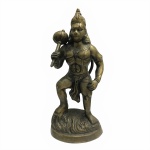 ÍNDIA - Antiga e bela escultura "DEUS HANUMAN" em bronze. Dimensões: 27 cm x 12 cm x 7 cm. LORD HANUMAN, o Deus Macaco, devoto ardente de Deus Sri Rama, é adorado por milhões de pessoas na Índia. Hanuman é a incorporação da devoção, dedicação e força. Devotos rezam a Hanuman para remover os sofrimentos criados pelo Deus Saturno para os humanos e também para realizar os seus desejos.