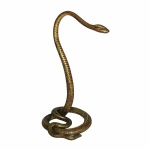 Antiga e bela serpente em bronze, rica em detalhes. Dimensões: 44 cm altura | 3,100 kg.