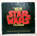 Antigo e raro Calendário Star Wars - Ano: 1979 - Completo com Pôster - Medida: 33 cm x 31 cm.