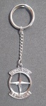 Antigo Chaveiro Brinquedos Estrela. Material: metal prateado . - Fabricante Pombo. Medida da medalha: 3,5 X 2,5 Cm.