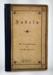 J.J. GRANDVÍLLE - Raríssimo Livro com Selo Ex Libris - FABELN (Fábulas) - Mít 79 Illuftratíonen von T. T. GRANDVÍLLE - Van Derlag Munchen (Com 79 ilustrações de J.J. GRANDVÍLLE - Van Derlag Munchen) - Ano: 1920 - O prefácio foi escrito pelo Prof. Dr. Hans Daffis - Publicado pela Pan-Verlag em Munique - Na contracapa possui Antigo e raro Selo Ex Libris de Otto Braucks - Idioma: Alemão - Medida: 22 x 15 x 3 cm. Obs: folha nº 120 está solta, conforme fotos.