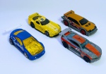 Hot Wheels - 4 Colecionáveis carrinhos - Sendo Camaro 1M GM, Flight 03, Custom Dogge Viper GTS - Metal e plástico rígido. Conforme fotos. Medida maior: 8 x 3 cm. Vendido no estado!