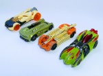 Hot Wheels - 4 Colecionáveis carrinhos - Sendo Monoporto, Arach Norod, RocketFine, Krazy 8s - Metal e plástico rígido. Conforme fotos. Medida maior: 8 x 3 cm. Vendido no estado!