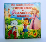 Disco de Vinil - LP  - Original - As Mais lindas histórias e canções infantil - 1982 - Carroussell - Lp cor de rosa - Infantil - Medida: 31 x 31 cm.