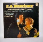 Disco DUPLO de Vinil - 2 LPS + Livreto ilustrado - LA BOHEME - Série de luxo - Capa dupla - Ano: 1980 - Parte interna toda comentada com trechos de entrevista sobre La boheme, por Colin Davis - Philips - Discos em ótimo estado. Medida: 31 x 31 cm.