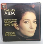 RARO Disco triplo de Vinil - 3 LP's + grande libreto + capa ilustrada e comentada - CALLAS AIDA - Giuseppe Verdi Aida / Maria Callas -  Orquestra e Coro do Teatro Alla Scala - Gravação feita em  Milão em 1 Agosto de 1955 - Discos em ótimo estado - Medida da capa fechada: 31 x 31 cm.