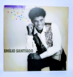 Antigo Disco de Vinil - Original - AQUARELA BRASILEIRA 4 - EMÍLIO SANTIAGO - 1991 - Som Livre - Medida: 31 x 31 cm.