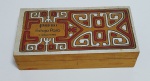 Antiga e linda caixa de madeira PHEBO - Estojo Pará 3 Sabonetes - Medida: 19,5 x 10 x 4,5 cm.