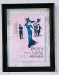 Lindo quadro representando Cartaz Papita Pa'l Loro - Tango Argentino - Ediciones Del Plata - Impreso en Argentina - Moldura em madeira. Proteção em vidro - Medida: 40 x 30,5 x 2 cm.- Moldura em alumínio, fundo em alcatex, proteção de vidro - Medida total: 33 x 23 x 1,3 cm.