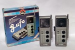 Antigo e sem uso - Walkie Talkie - New Ellegi - G.UFO - Modelo aprovado - A 29,7 MHz -Made in Italy - Ano: 1983 - Acondicionado na caixa original - Funciona a bateria - Em perfeito estado de conservação, porém não foi estado não foi testado. Está sem bateria - Vendido na estado, conforme fotos - Medida da caixa: 25 x 24 7 cm.
