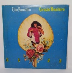 Disco de Vinil - LP - Elba Ramalho - Coração Brasileiro - Ano: 1983 - Possui encarte com letra das músicas - Medida: 31 x 31 cm.