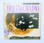 Disco de Vinil - LP - BIQUINI CAVADÃO - Tédio(remix) - No mundo da lua - Polydor - Ano: 1985 - Medida: 31 x 31 cm.