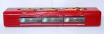 Antigo, raro e lindo rádio AM/FM e triplo gravador cassete: YORX NEWAVE FP 1010 - Made in Korea - Funciona com 6 pilhas médias - Rádio (funcionando) - Possui entrada para fone de ouvidos (funcionando) e microfones - toca fita de nº 2 está funcionando, porém necessita de limpeza, pois está enrolando a fita. Os outros dois necessitam de revisão - Conforme fotos - Medida: 37 x 11 x 11 cm.