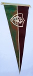 Antiga Flâmula do Fluminense Futebol Clube - No verso a inscrição: "RITZ 30-1221'' - Medida: 49 cm de comprimento.