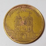Numismática - Medalha de coleção - Mosteiro de Alcobaça - Herança portuguesa - 2010 - National Tokens - Bronze - Medida: 32 mm de diâmetro.