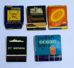 5 Antigas caixinha de fósforo promocionais - Aditivo Energex - Polish Ocean Lines - Navio da Marinha D-21 - Windsor - Zodáico - 3 caixinha sem uso - 2 usadas - possui perdas - Conforme fotos - Medida Maior: 5 x 5 cm.