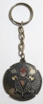 Colecionismo - Antigo chaveiro - Vulcan - Comemorativo Semana de Prevenção de acidentes do Trabalho - Ano: 1981 - Metal cinzelado - Medida da medalha: 42mm de diâmetro.