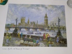 QUADRO - H.MOSS - LONDON - BIG BEN E HOUSES OF PARLIAMENT - Linda Impressão em papel texturizado para moldura - 1988 - Thomas Benacci - Made in England - TB20 - Medida papel: 44,5 x 35 cm. Medida impressão: 34,5 x 26 cm.