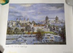 QUADRO - H. Moss - London - The Tower and Tower Brindge - Linda impressão em papel texturizado para moldura - 1988 - Thomas Benacci - Made in England - TB 200 - Medida do papel: 44,5 x 33 cm. Medida da impressão:35 x 26 cm.