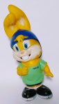 COLECIONISMO - Antigo boneco em vinil - Coelho Pascoal, promocional chocolates Lacta - Medida: 23 cm altura.