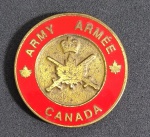 Linda e colecionável medalha, representando o Comando de Força Terrestre Do Exército da Canada - Bronze com esmalte - Medida: 45 mm de diâmetro x 5 mm de espessura.