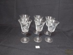 Jogo de 6 Taças Licor  vidro  Decorados Uvas. Medida: 11 cm altura x 5 cm diametro