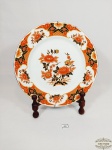 Prato Decorativo em Porcelana Oriental Fldecorados com guirlanda de flores  Medida: 26,5 cm diametro