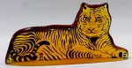 PALATNIK – Escultura cinética representando tigre em resina de poliéster de manufatura Abraham Palatnik. Medindo 7 cm de altura por 14,5 cm de comprimento. 