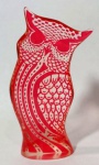 PALATNIK – Escultura cinética representando coruja em resina de poliéster de manufatura Abraham Palatnik. Medindo 10 cm de altura por 5 cm de comprimento. 