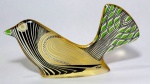 PALATNIK – Escultura cinética representando pássaro em resina de poliéster de manufatura Abraham Palatnik. Medindo 10 cm de altura por 18 cm de comprimento. 