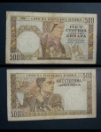 1 CÉDULA DA SÉRVIA, 500 DINARA, 1941 (2ª GUERRA MUNDIAL).