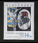 1 SELO DA ESLOVÁQUIA, NOVO, 1994 (ARTE VINCENT HLOZNIK).