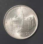 MOEDA EM PRATA 0,500 - 25 KORUN - CHECOSLOVÁQUIA - ANO 1968