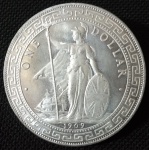 Hong Kong - 1909 - 1 dollar - Dólar de Comércio Britânico - Prata 0.900 - 26.96 g - 39 mm - PROOF.