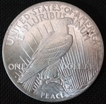 USA - 1922 - 1 Dollar - Dólar da Paz - Prata 0.900 - 26,73 g - 38,1 mm.